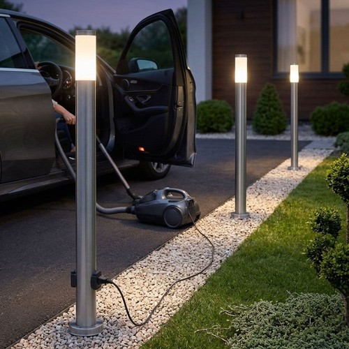 Led extérieur lampadaire - 3x,