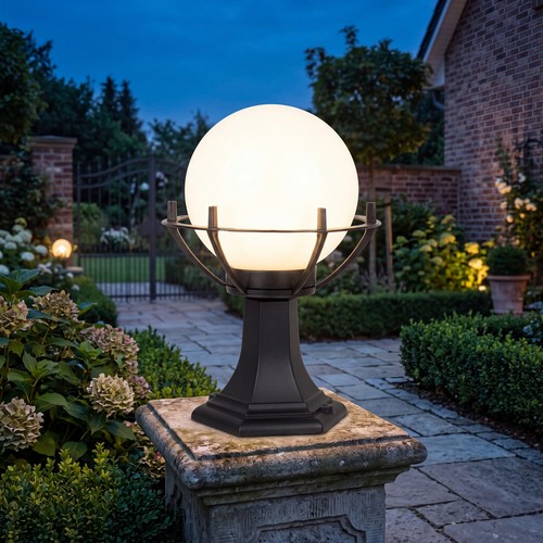 Borne lumineuse jardin route - borne,